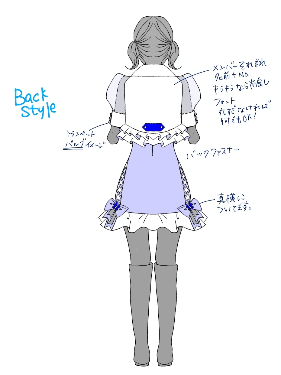 アイドルの衣装デザインを考えます 同一デザインのみのご提供です。 イメージ4