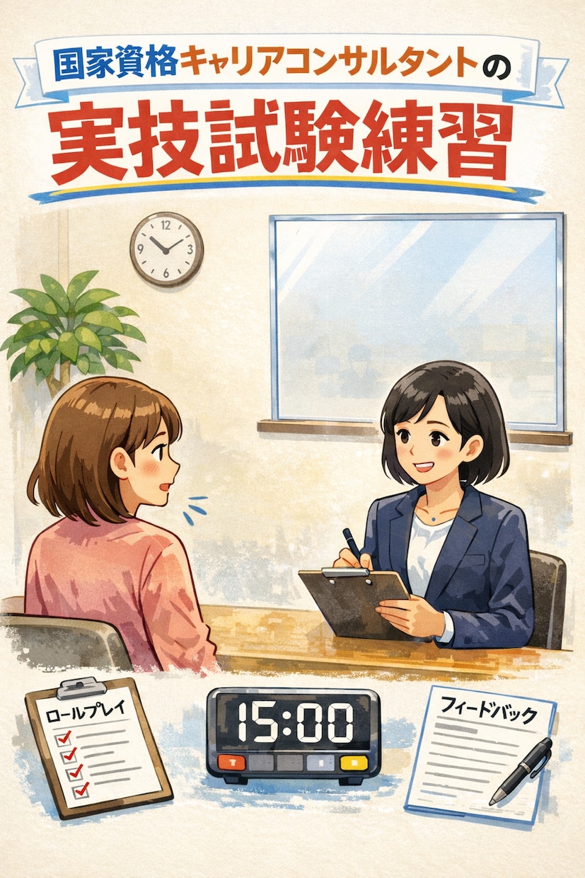 キャリアコンサルタント面接実技練習★お手伝いします ロープレでへこむ方、優しく具体的にアドバイスします！ イメージ1