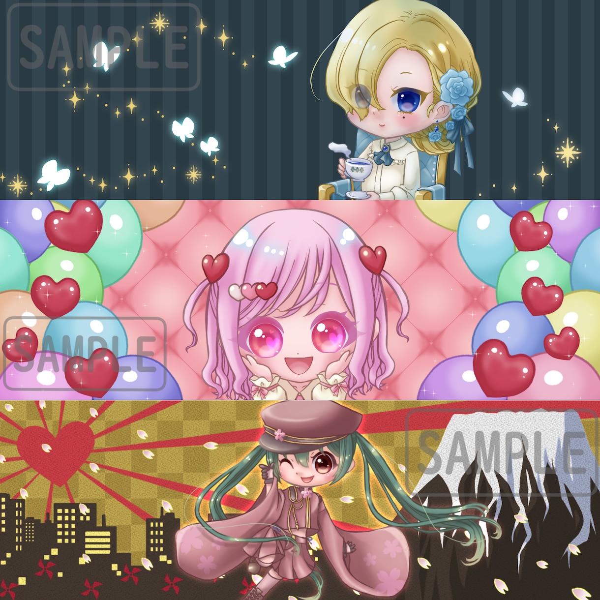ふわかわなミニキャラのイラストを作成します 人物や動物のイラストで、SNS用アイコン、ヘッダーを作成！ イメージ10