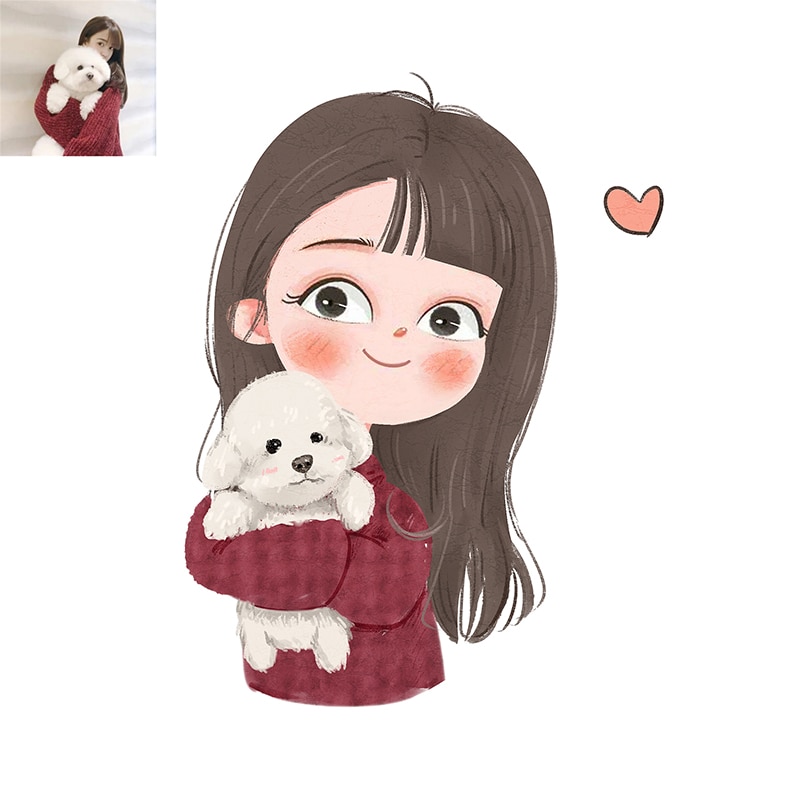似顔絵オーダー　SNSアイコンを描きます かわいいミニキャラ　イラストオーダー イメージ4