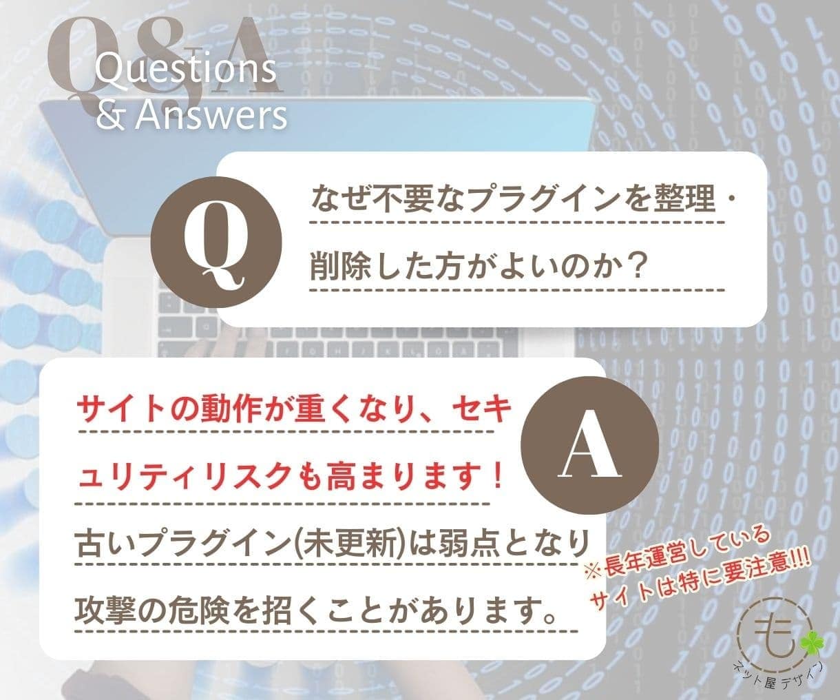 WordPressの不要プラグインを整理削除します 不要プラグインを整理してホームページを最適化！ イメージ2