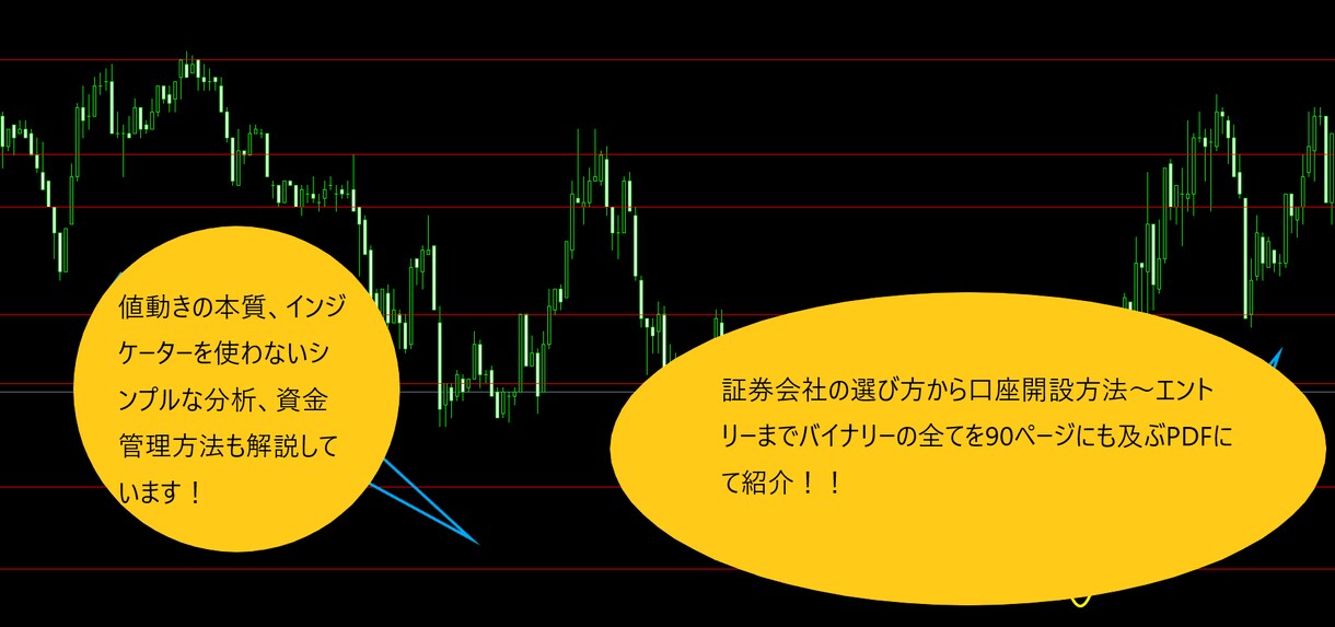 初心者から中級者まで！バイナリーを1から教えます 相場の本質、私のチャート分析法とエントリースタイルも教えます イメージ2
