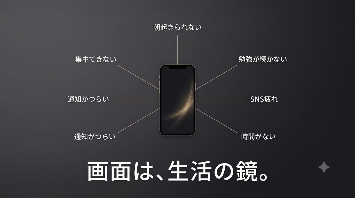 やめられないスマホ、ホーム画面から整えます スクショ1枚で「つい開く」の原因を特定→再設計します イメージ3