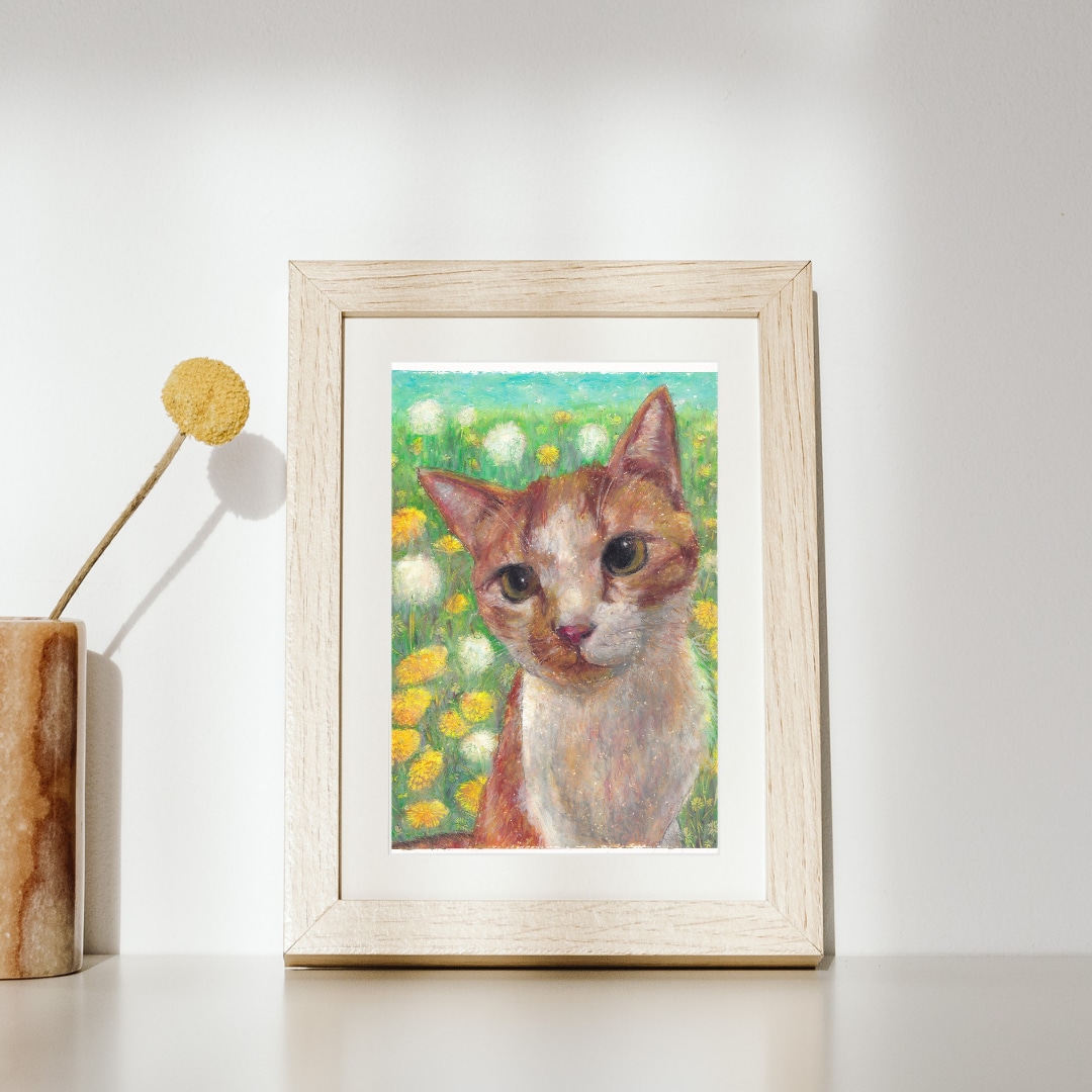 オイルパステルであたたかい絵画を描きます 思い出の風景 、お好みの抽象画など何でも。原画配送無料 イメージ3