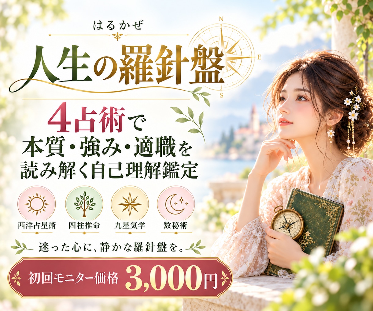 4占術であなたの本質・強み・適職を読み解きます 強み・弱み・適性を知り、自分らしい選択のヒントに イメージ1