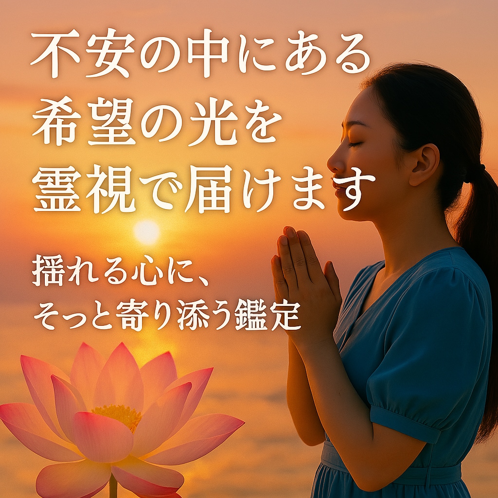 不安で押し潰されてしまう前に解決へと導きます 霊感霊視を使用し未来を透視いたします。 イメージ1