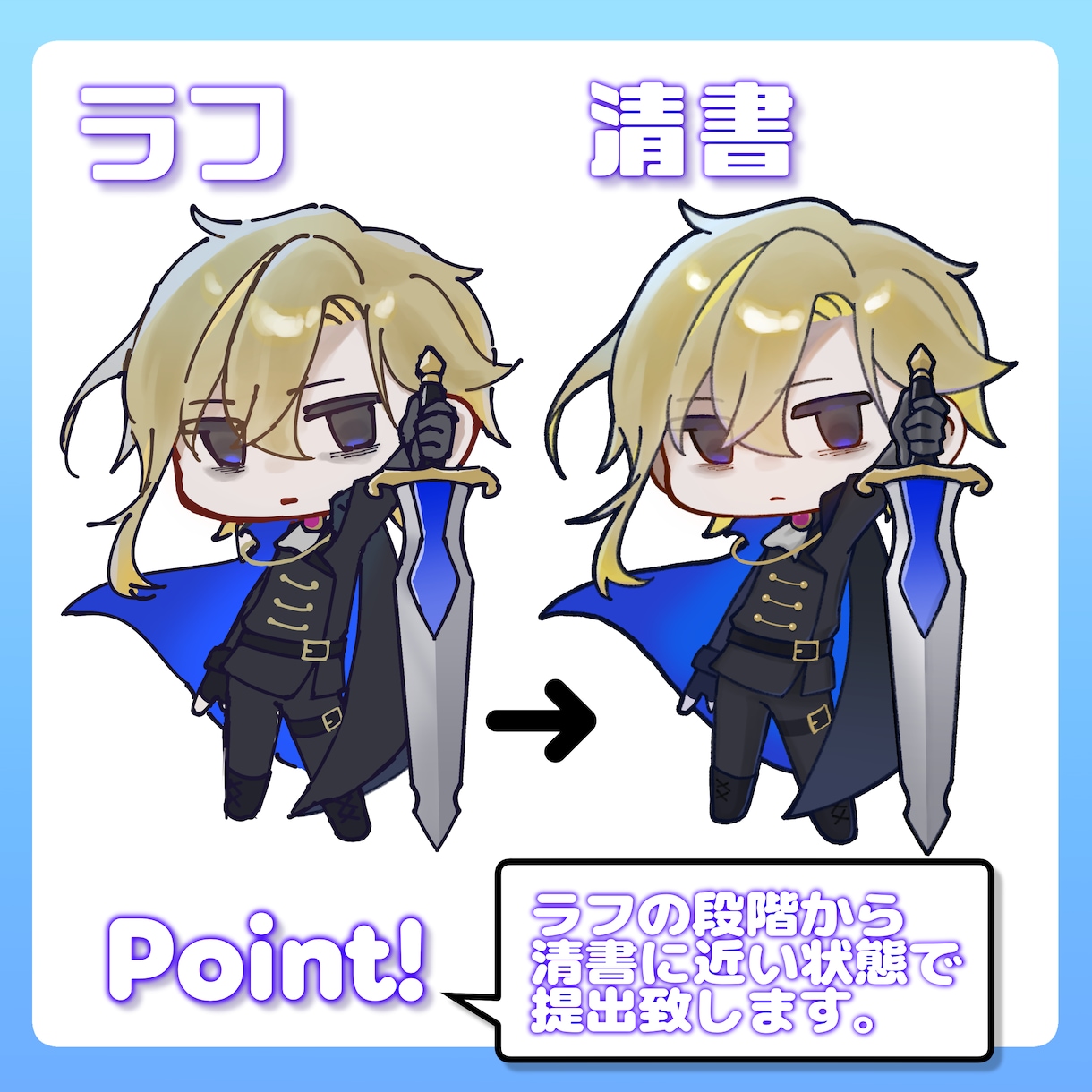 アニメーション対応！ミニキャラ制作します 商用利用可！配信やグッズなどに！ イメージ2