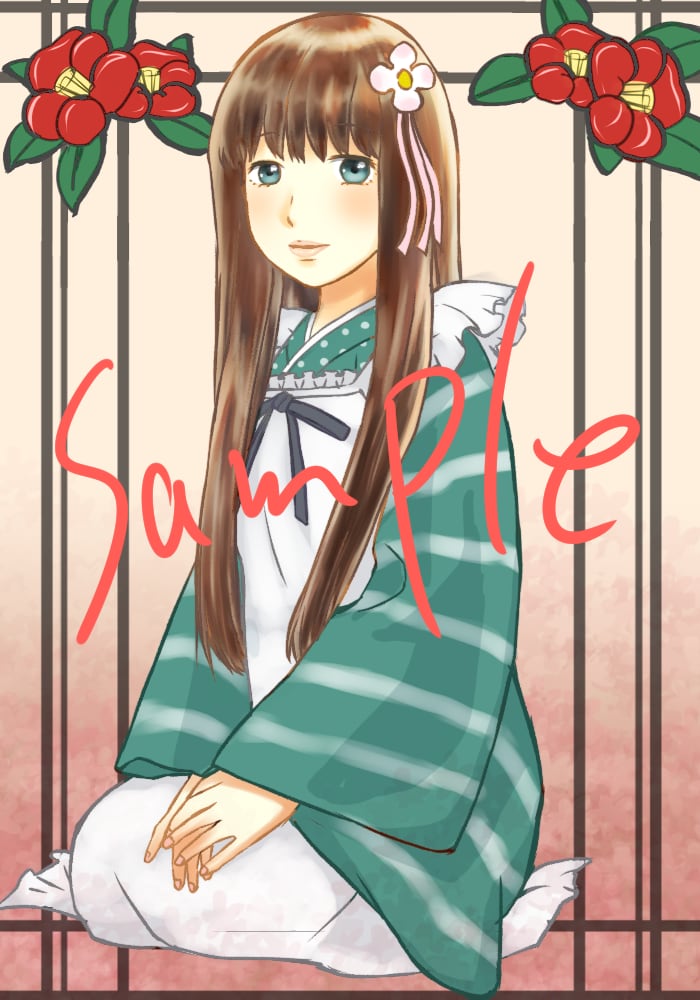 萌え系の絵柄で美人画似顔絵描きます 女性の方も男性の方も美少女、美女にします！ イメージ3