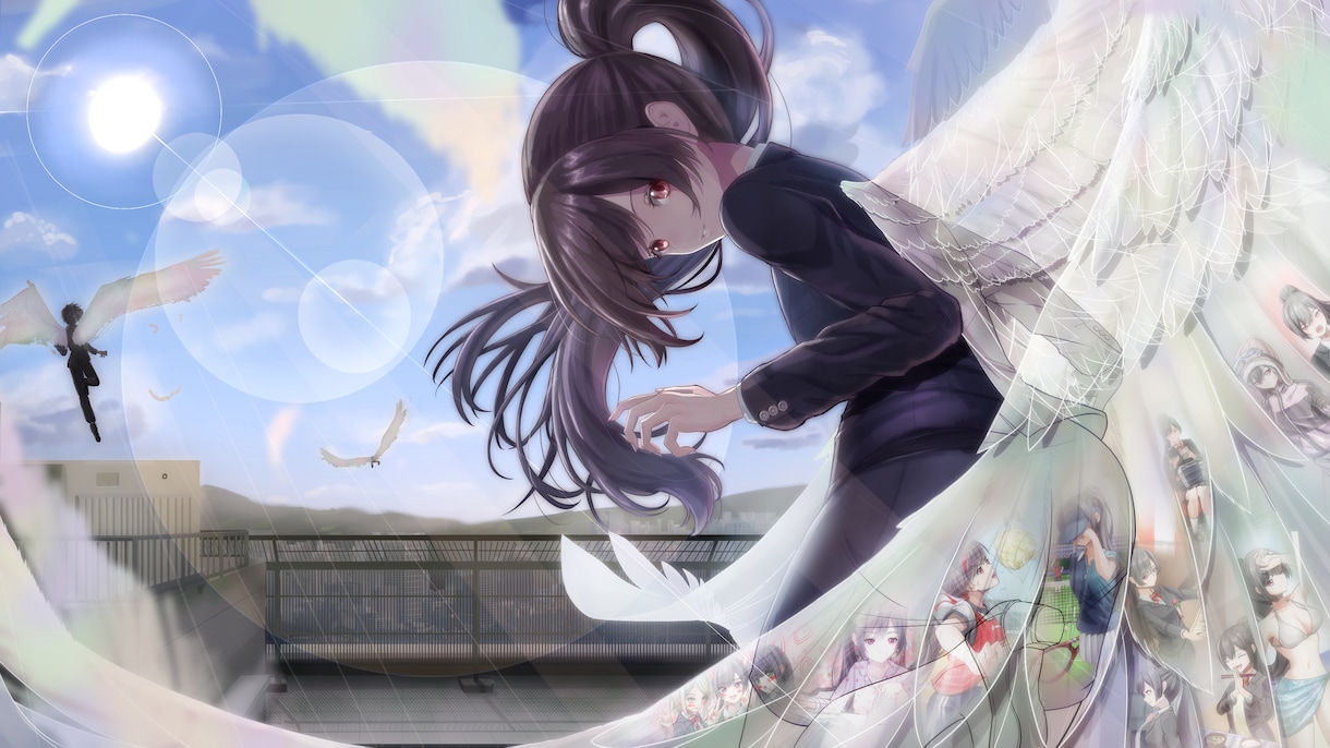 背景付きキャラクターイラスト作成します 背景付きのキャラクターイラストが欲しい人用 イメージ2