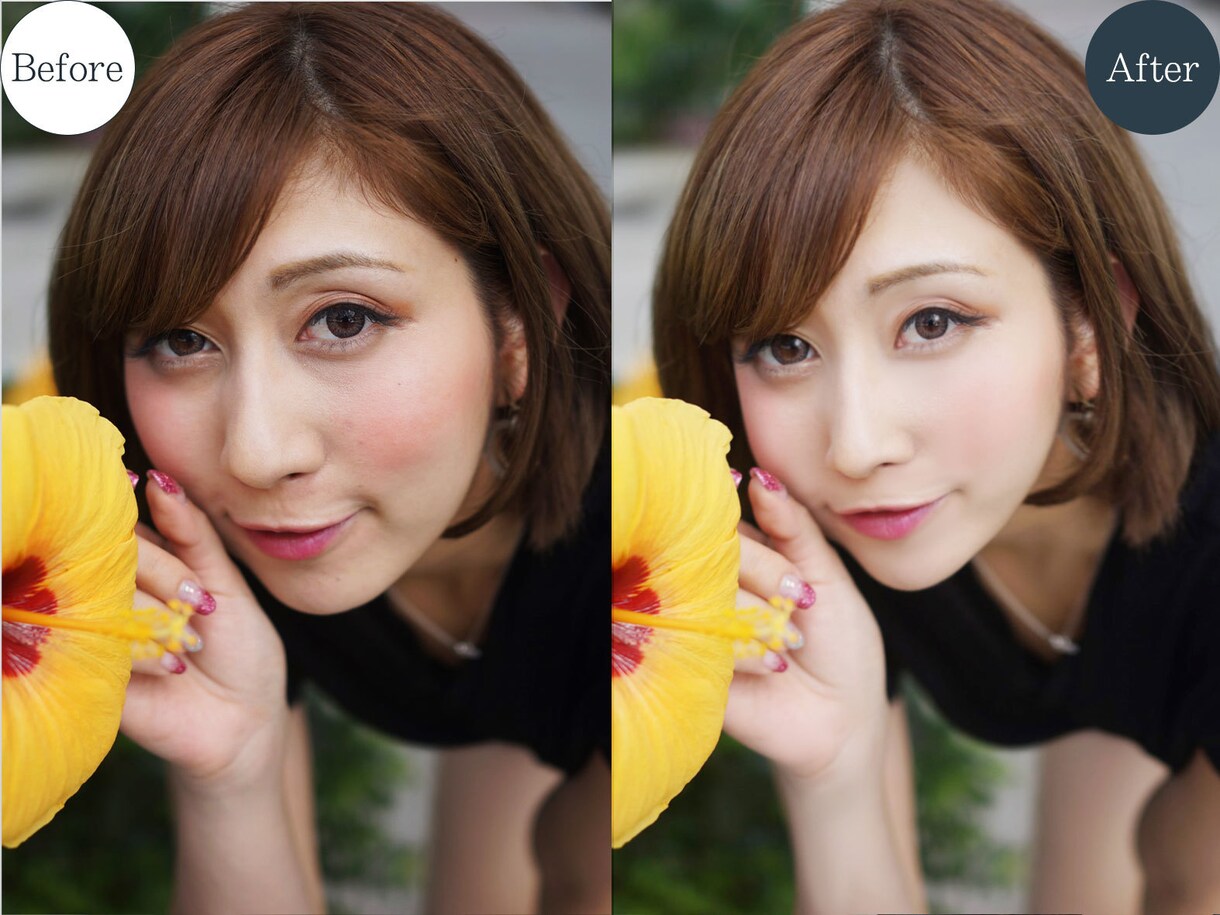 初回1枚無料！！激安で写真のレタッチ承ります 可愛くなりたい女の子必見！！！安心のプロ仕上げ写真加工☆彡 イメージ1