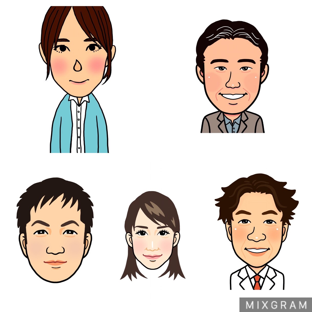 早い！安い！丁寧！あなたの似顔絵お描きします 印象に残る名刺を作りたい方にオススメです！ イメージ3