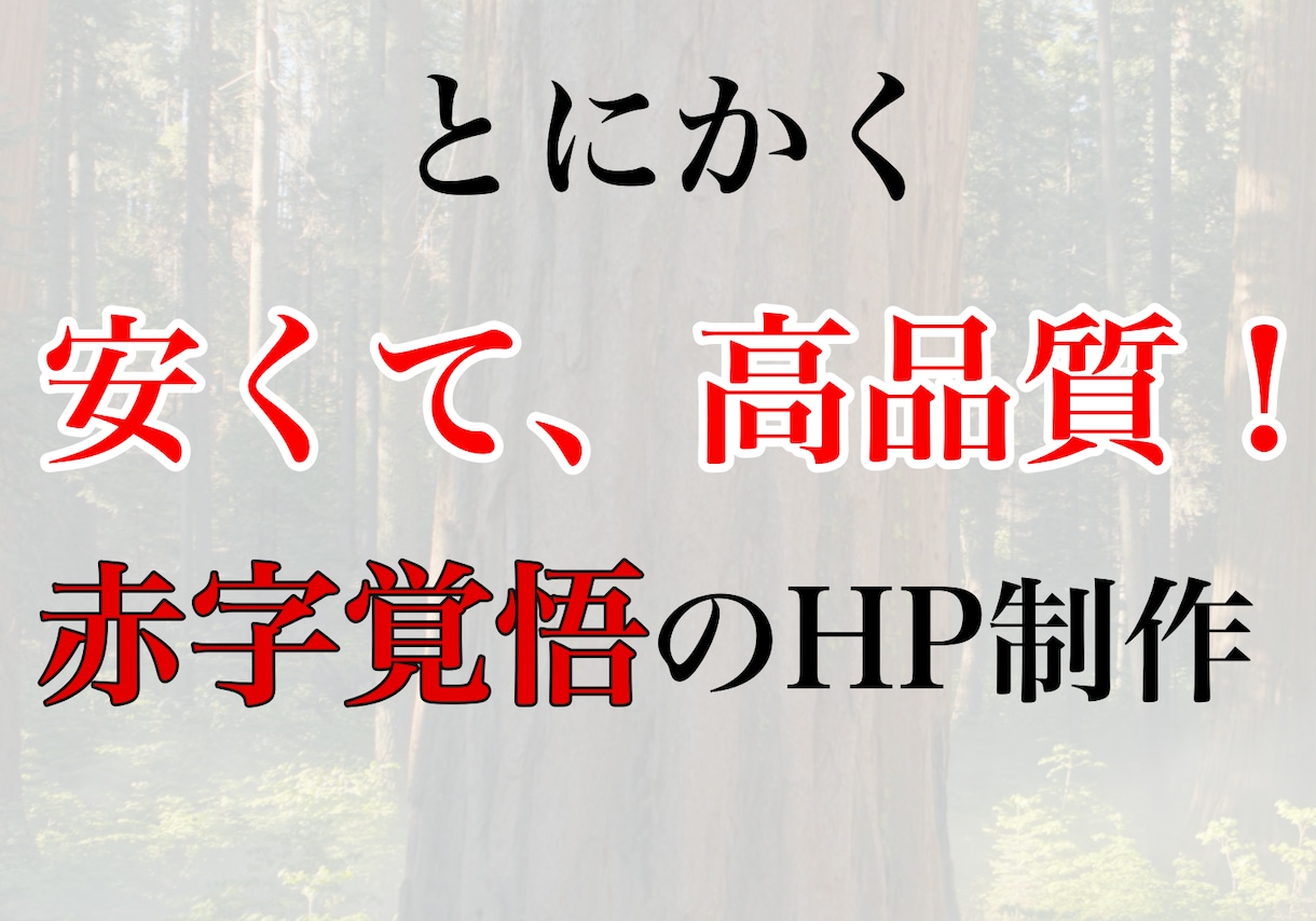 格安で最高品質のホームページ制作します 安くて、早くて、品質が高い!ホームページ制作 イメージ1