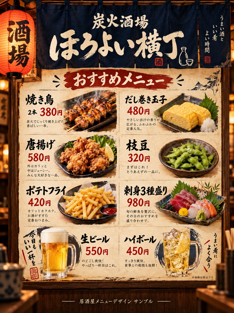 飲食店向けメニュー表を見やすく制作しますます 飲食現場の経験を活かし、見やすく伝わるデザイン イメージ6