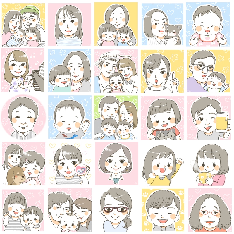 ほんわか可愛い！手描きタッチの似顔絵描きます SNSのアイコンにオススメ♪赤ちゃんから男性、ペットまで！ イメージ4