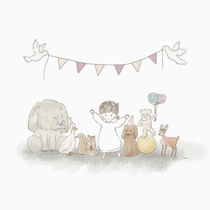 お子様のふんわりしたイラストを描きます 送っていただいた写真を参考に世界で一つのイラストを描きます！ イメージ1