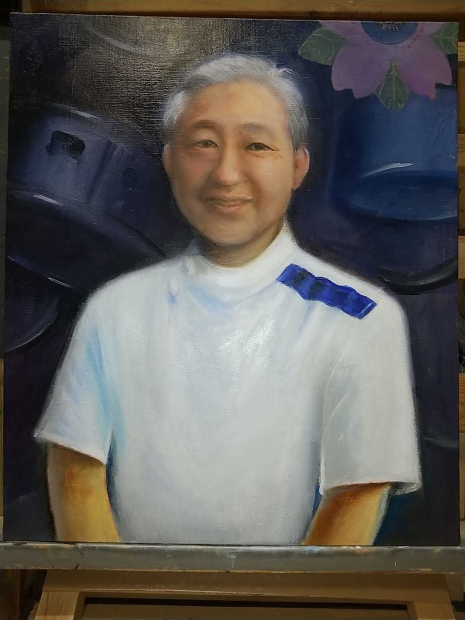 商用利用OKプロ画家がキャンバスに肖像画を描きます ペットもOK・油彩で3号20000円、肖像画を描きます イメージ2