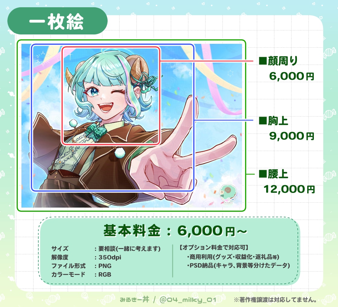 商用利用可！キラキラ明るい一枚絵描きます サムネイルなどにご利用可能です！ イメージ2