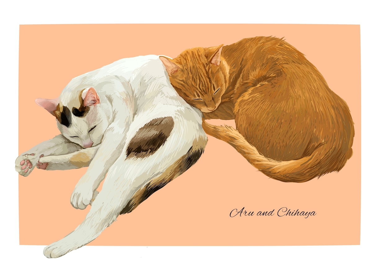 あたたかみのある似顔絵お描きします 愛犬、愛猫など大切なご家族の似顔絵はいかがですか？ イメージ1