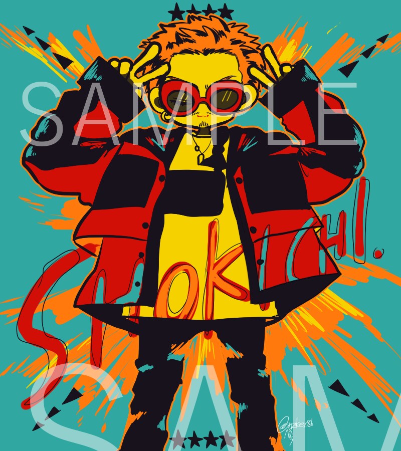 ポップなデザイン似顔絵制作いたしますます プロフィール画像・SNSアイコンに最適。プレゼントにも! イメージ8