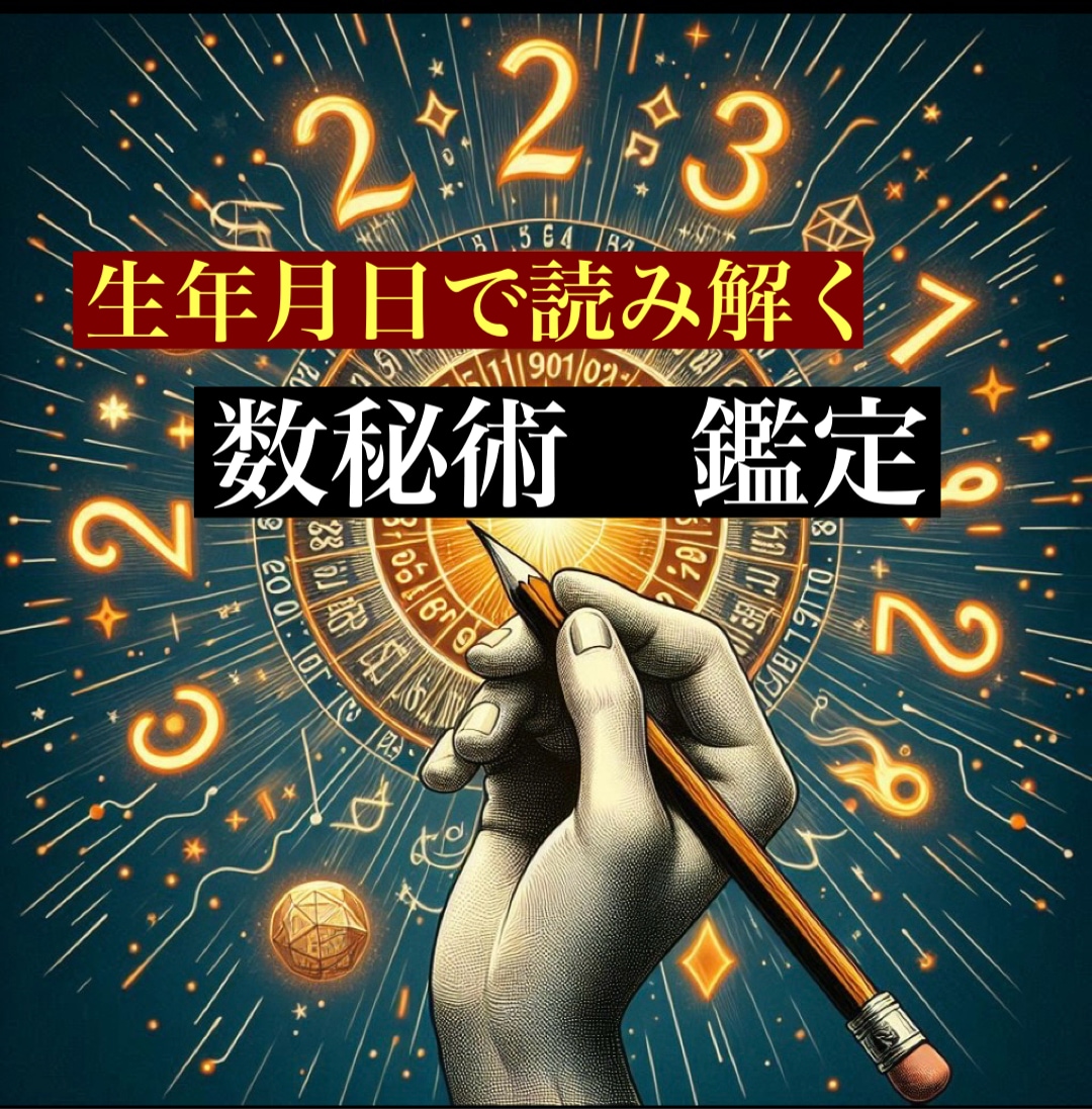 初出品です！　生まれたお日にちであなたを占います あなたの才能や性質を表す大切な数（数秘術）で自分を知ろう イメージ1