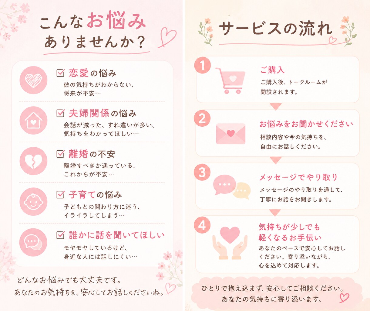 離婚経験のある3児ママがお話しをお聞きします 結婚・離婚・子育てを経験したからこそ寄り添えます イメージ2