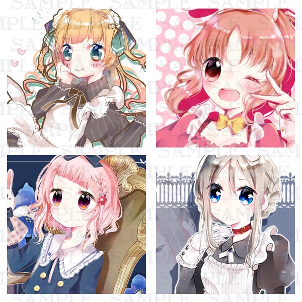 SNS等でご利用頂けるアイコン描きます きらきら可愛らしいカラフルな女の子の専用アイコンを… イメージ2
