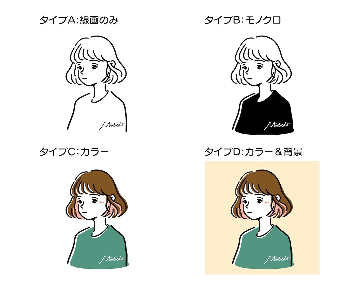 ゆるく可愛いアイコンイラスト作成いたします 【期間限定セール】♡おしゃれかわいい♡SNSやお仕事のにも♡ イメージ2