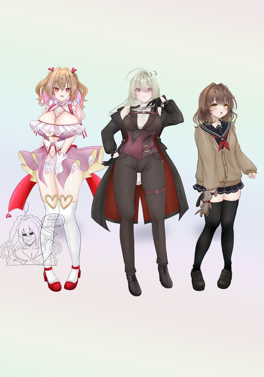 立ち絵 表情7種付きTRPG・アイコン・観賞用ます TRPGや、アクスタ作成などにいかがでしょうか。 イメージ3