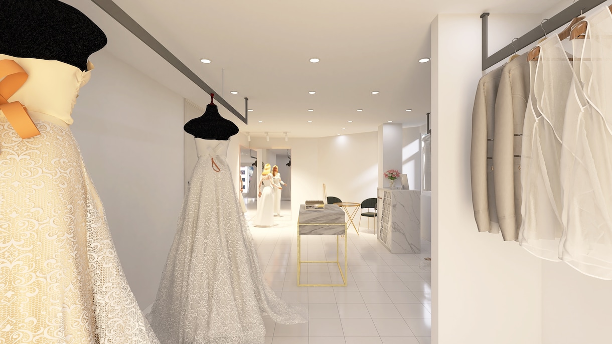 3Dパースで失敗しない店舗づくりをサポートします 店舗・サロンの内観パースを高品質でご提供します イメージ1