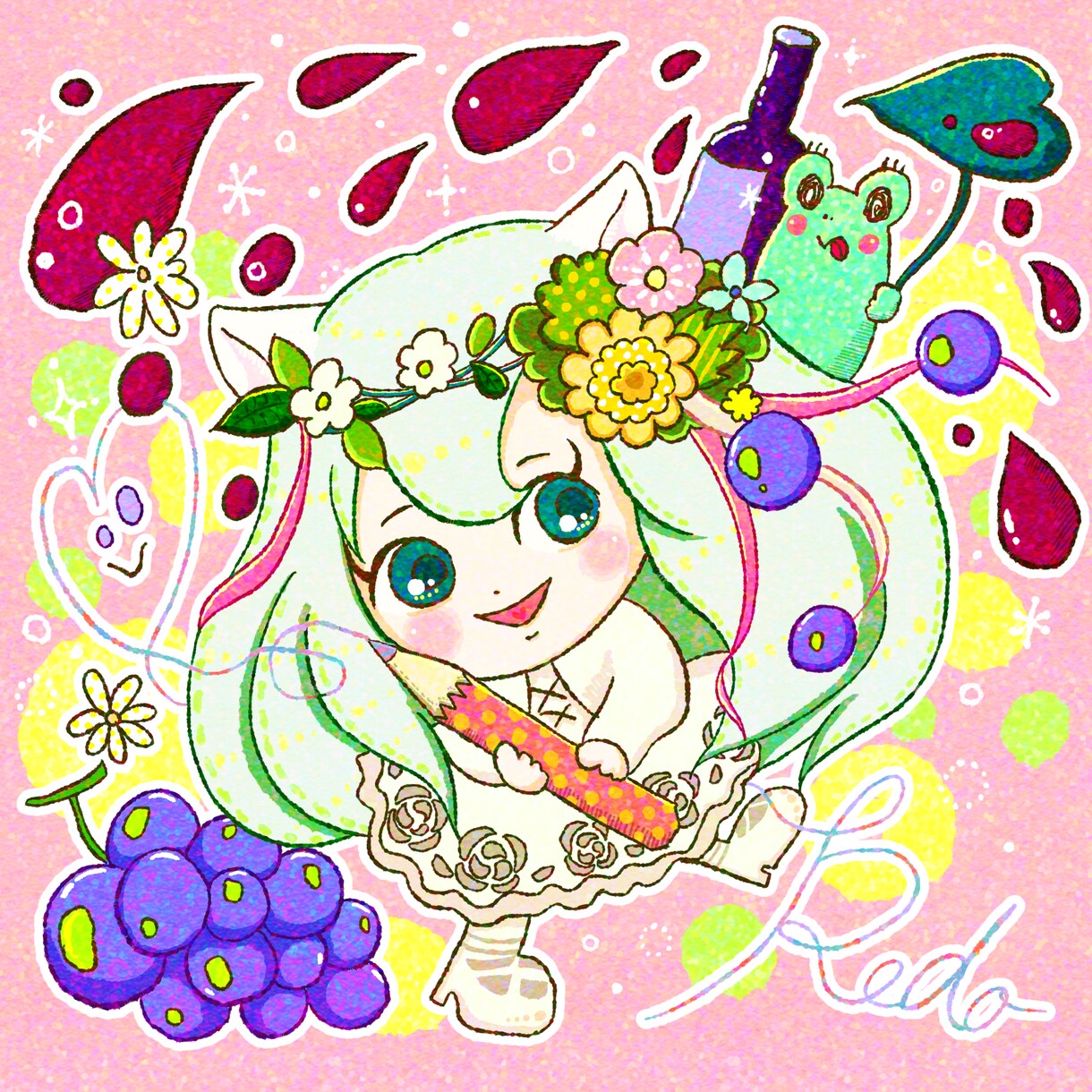 キュート&ポップ&カラフルなイラスト制作します アイコン・プレゼントなどに自由に使用していただけます♪ イメージ3