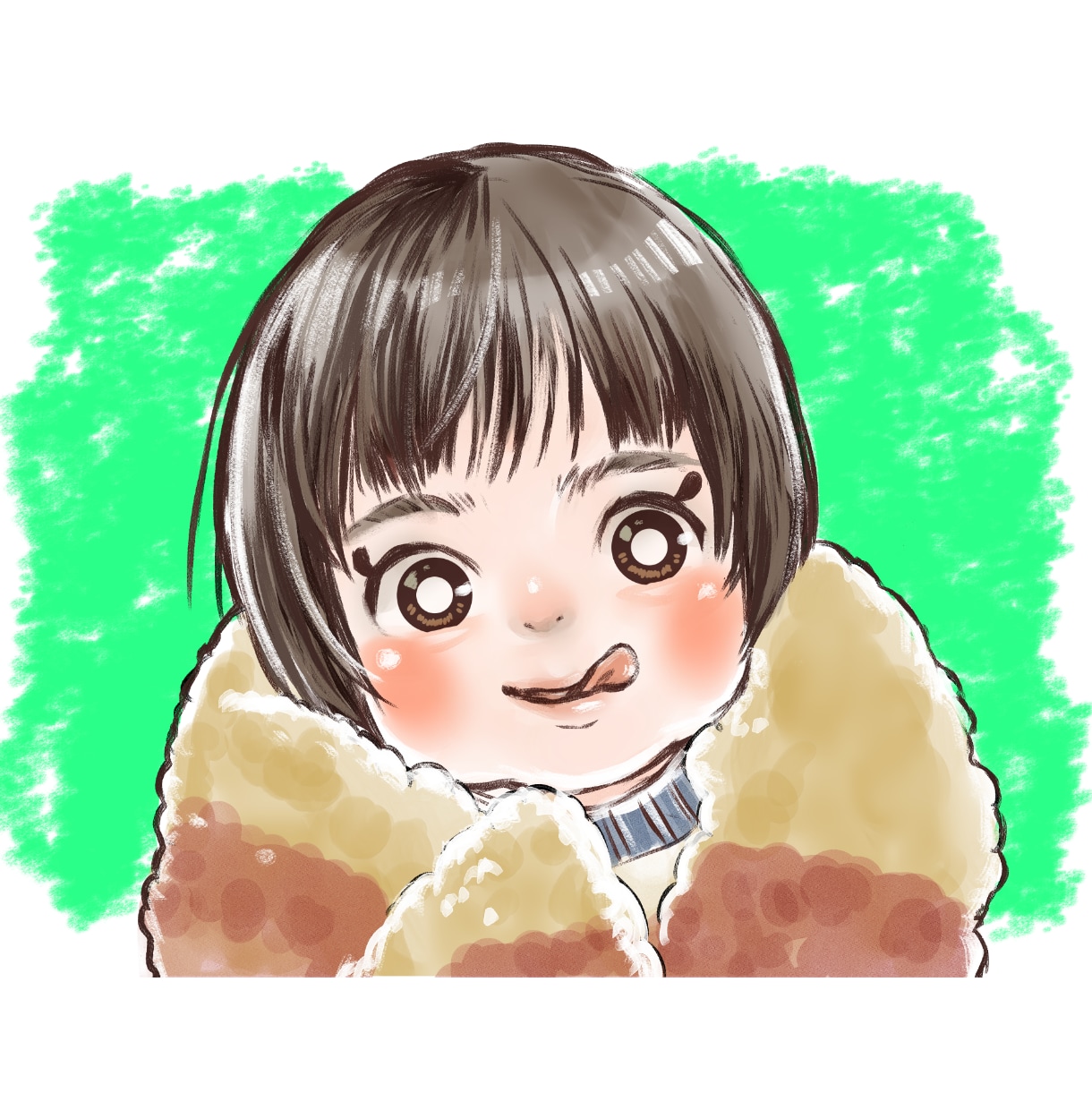 木炭スケッチ風やさしくて暖かいお子様似顔絵描きます プレゼント、お祝い、記念日に。ほんわかかわいいイラスト⭐︎ イメージ4