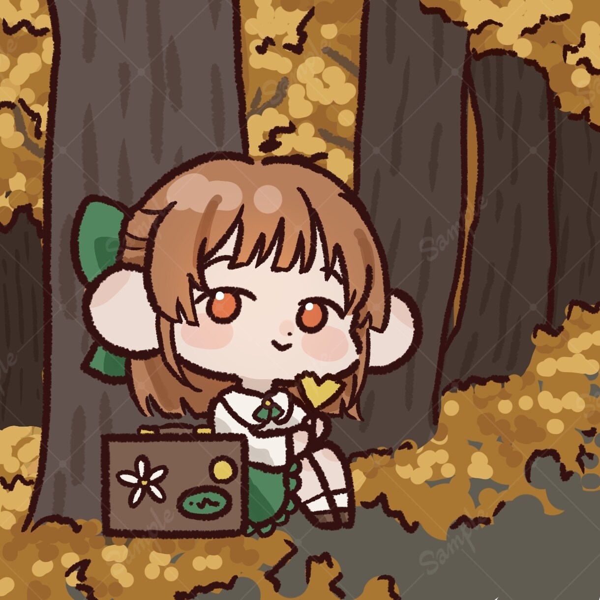 オシャレで可愛い♡アイコン&イラスト描きます 可愛いミニキャラで作成いたします！似顔絵、動物イラストも◎ イメージ3