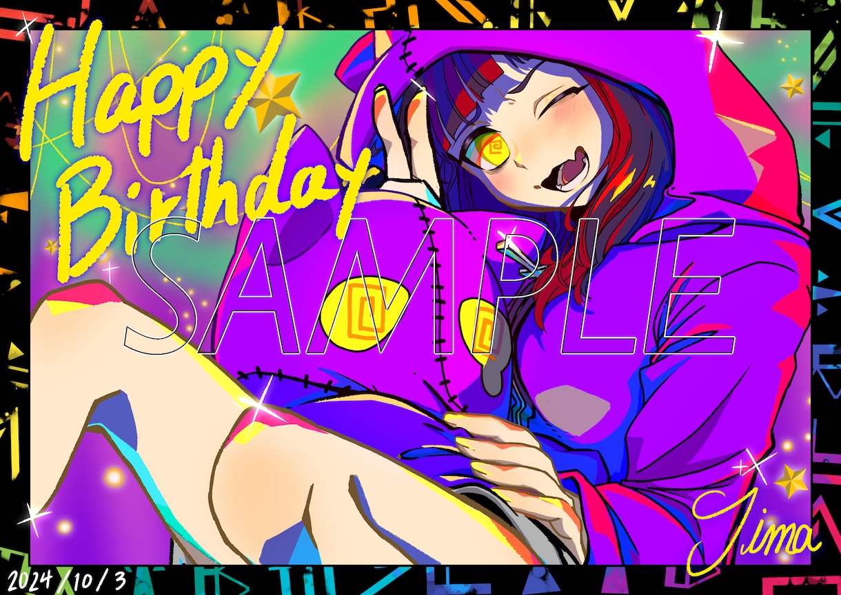 カッコカワイイ女の子のイラストを描きます キュートやクールなど、どのようなジャンルにも合わせて描きます イメージ1