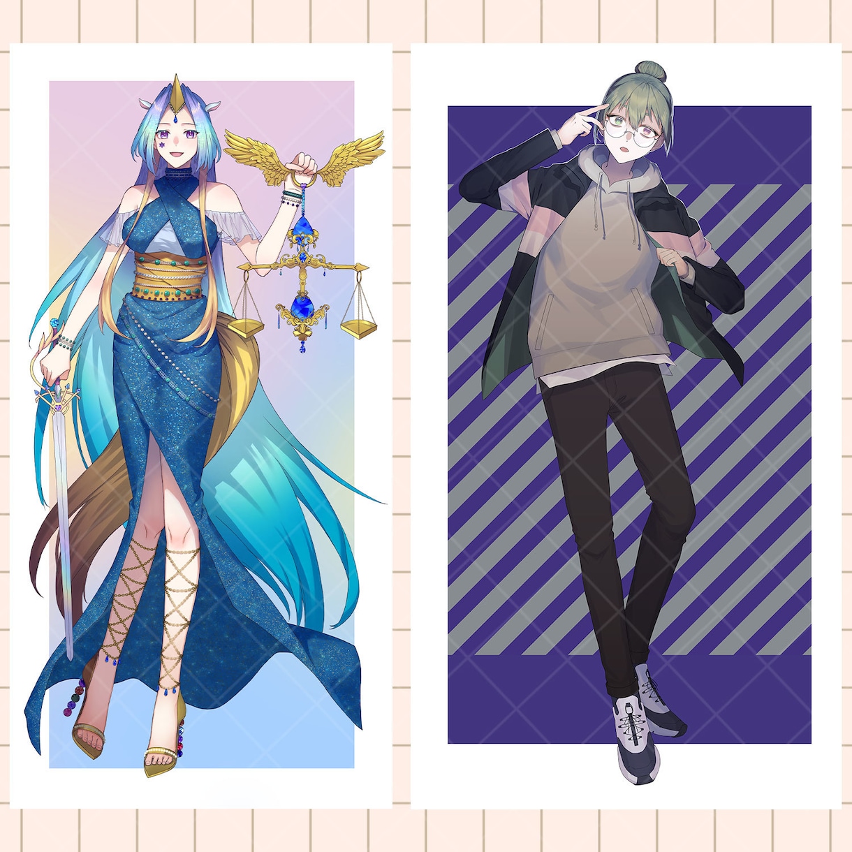 商用利用可能なイラストを制作いたします 彩度高めイラストが得意！男女どちらも描けます イメージ6