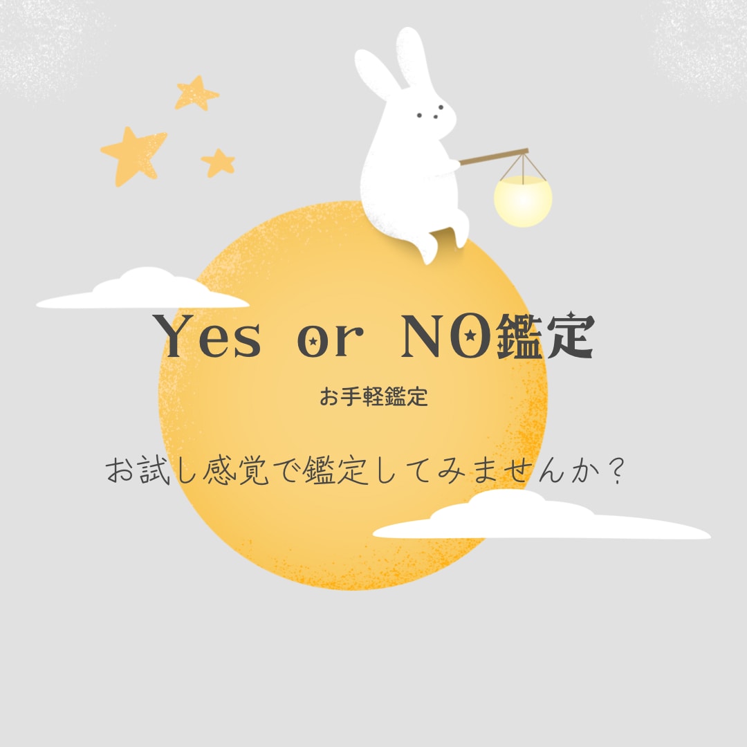 お手軽鑑定　YES or NOで鑑定致します どんな悩みでも10問まで解答致します。 イメージ1
