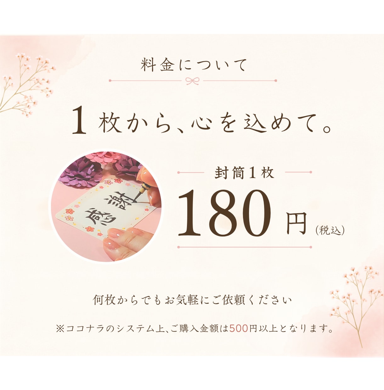 結婚式招待状の宛名を手書き毛筆で丁寧にお書きします ～あなたの『想い』を大切なあの人へ毛筆で届けます～ イメージ3