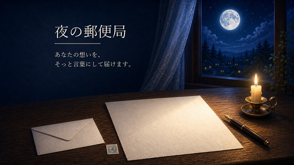 夜の郵便局｜自分を責める心を受け止めます 安心して本音を言葉にできる場所 イメージ1