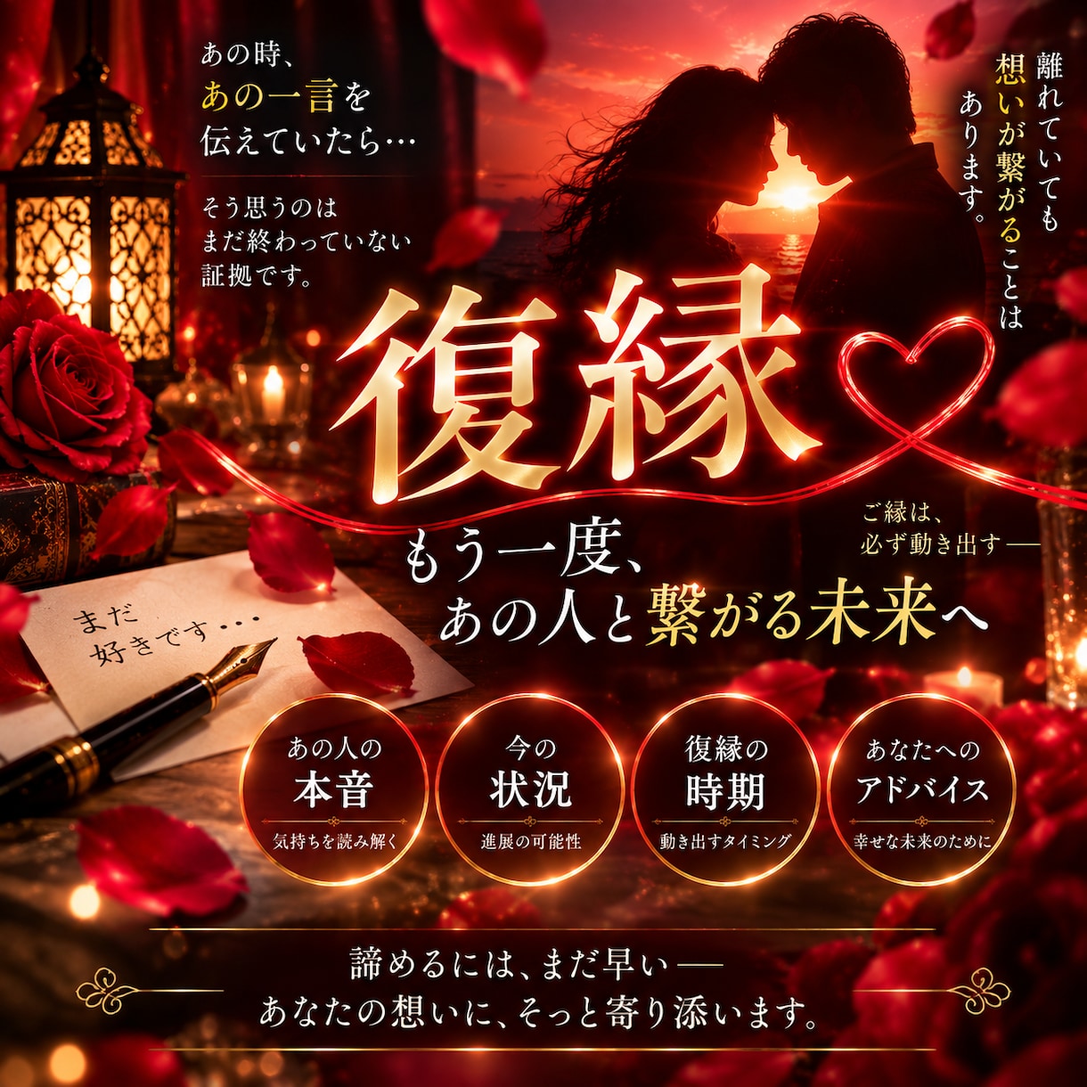 復縁★未来視でやり直した後の二人まで視て導きます 元カレ・元妻…復縁できる?歴26年の未来視で幸せへ導きます イメージ1