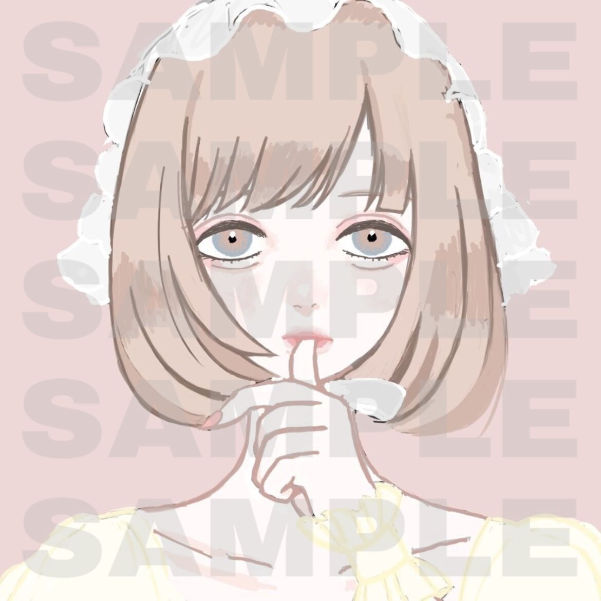 SNS用アイコン制作します 女の子、厚塗り、可愛い、デフォルメを描くのが得意です♡ イメージ1