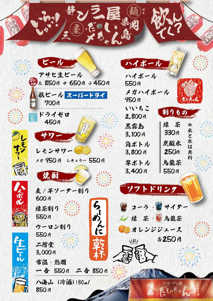 あなたのお店のメニュー表を作成します 食欲をそそるメニューを作ります イメージ2