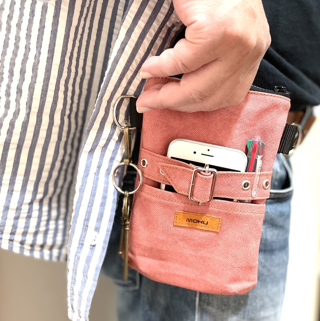 スマホ用ベルトポーチをつくってます 全8色〈好きなお色をお選び下さい〉 イメージ4