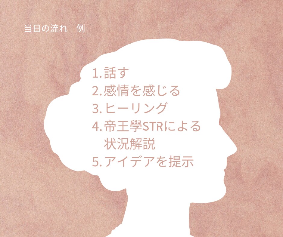 話す事は放す事！愚痴、不満や自慢お聞きします コーチング＆帝王學STR（算命学）＆情報空間書き換え✖️経験 イメージ3