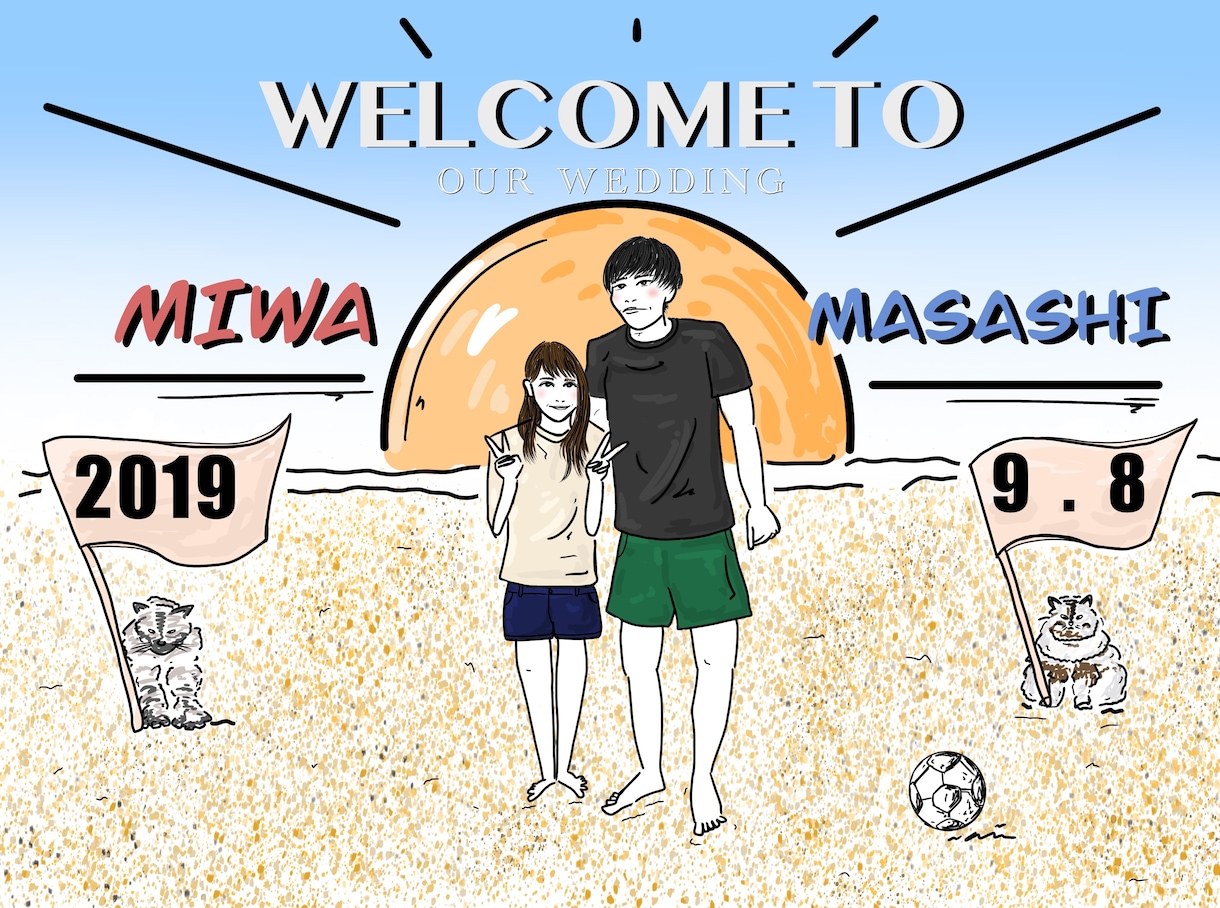 結婚式☆記念日☆などウェルカムボード作成します ポップで可愛らしいウェルカムボード探している方！！！ イメージ7
