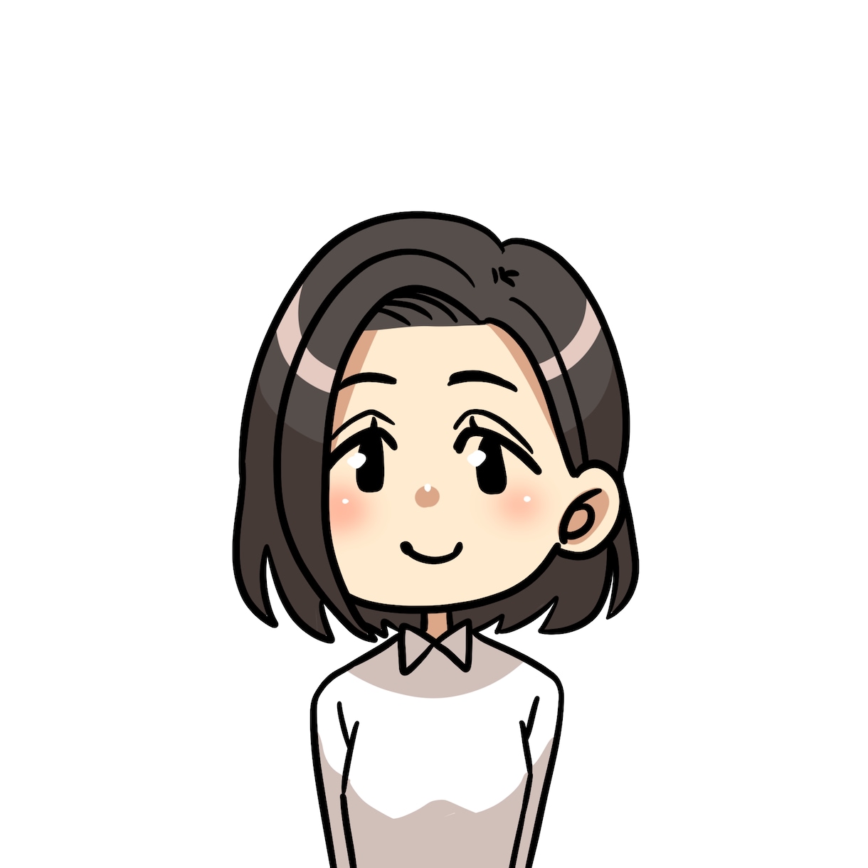アイコンなどに使えるアニメ風似顔絵描きます リアル過ぎないアニメ風イラストを描きます！ イメージ7