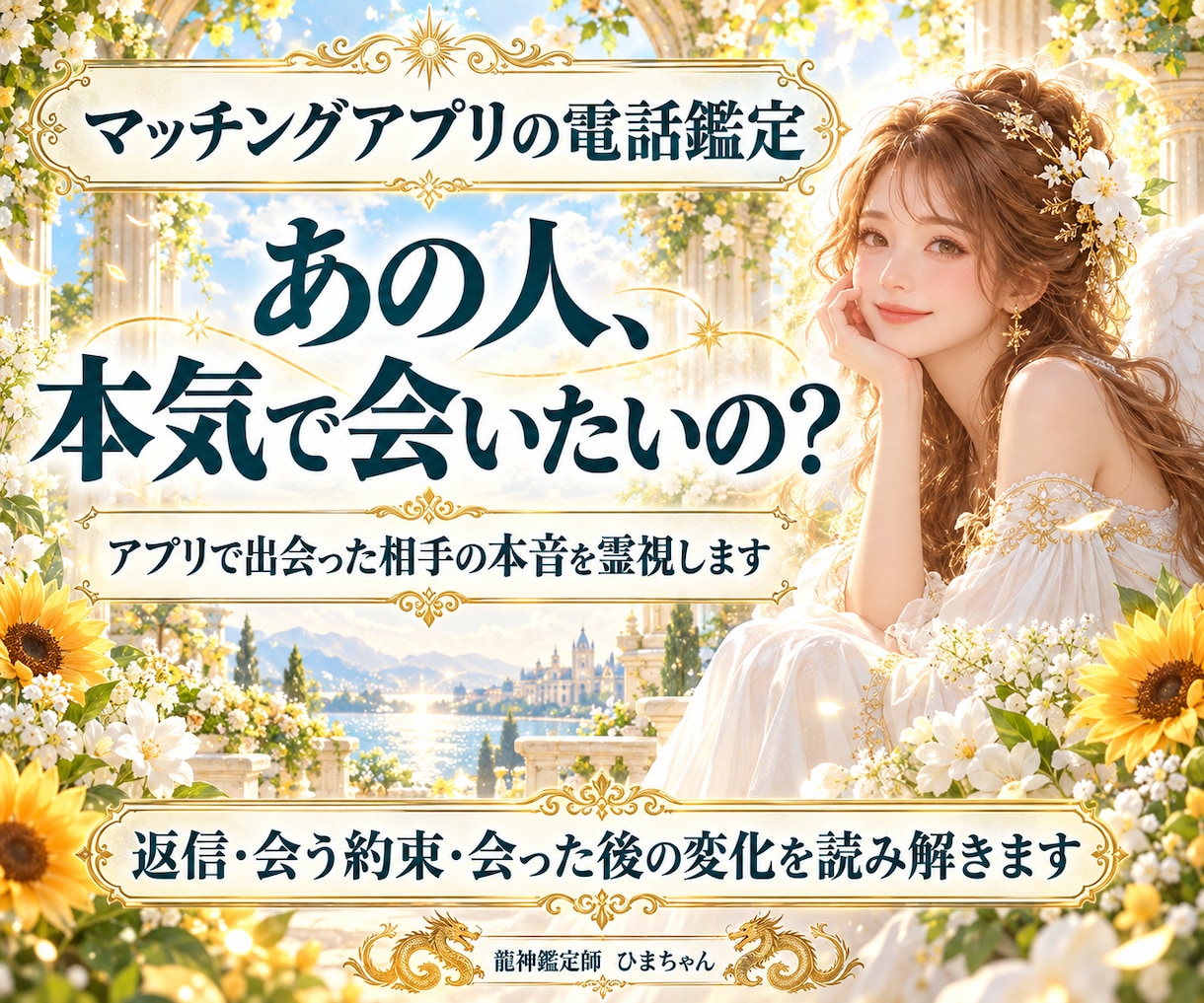 マッチングアプリで出会った相手の本音を霊視します 会えない理由や会った後の変化を読み、次の連絡を一緒に考えます イメージ1