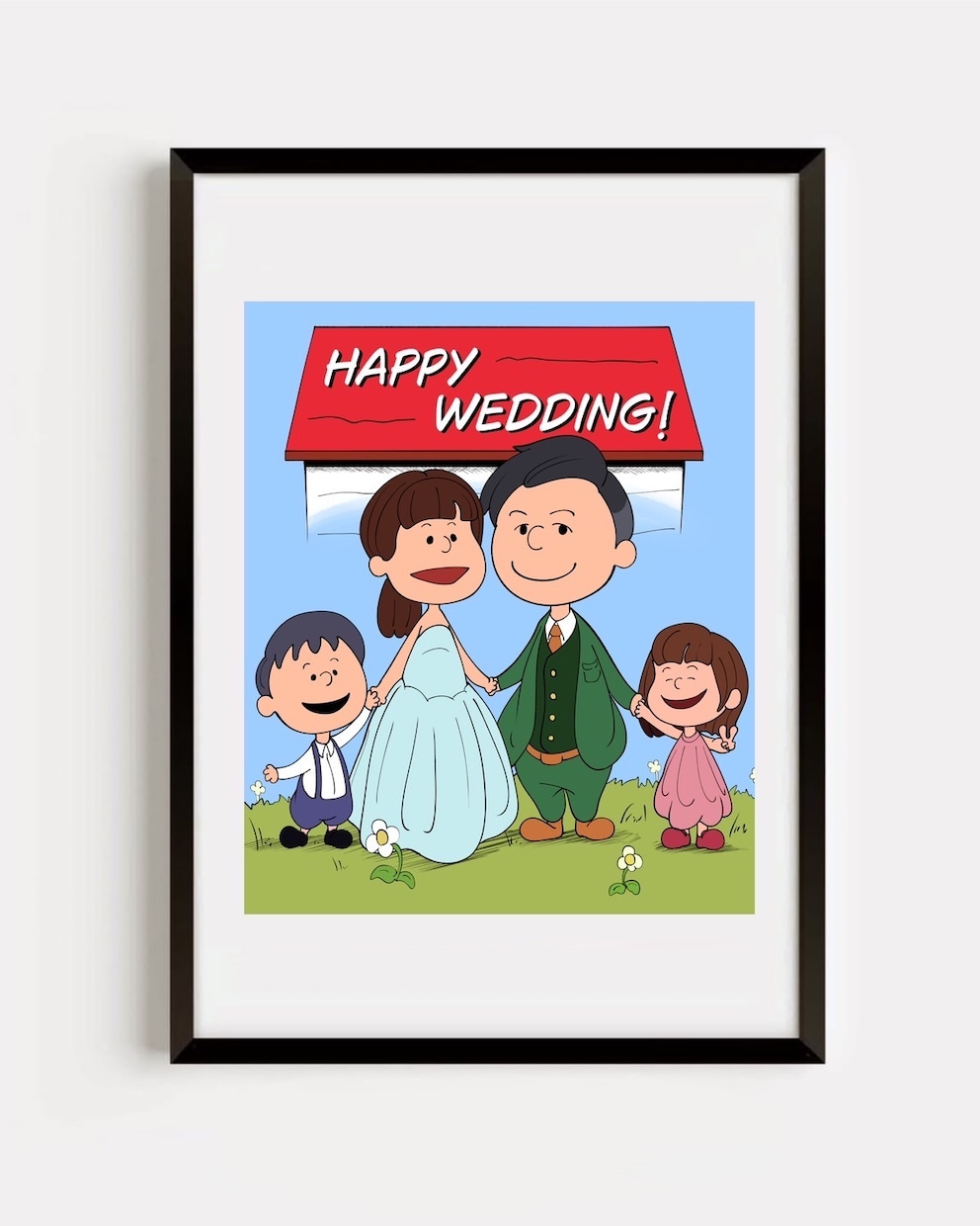 スヌーピーのかわいい似顔絵　誕生日プレゼントます ウェルカムボードや結婚祝い、アイコン　ロック画面にも！ イメージ4