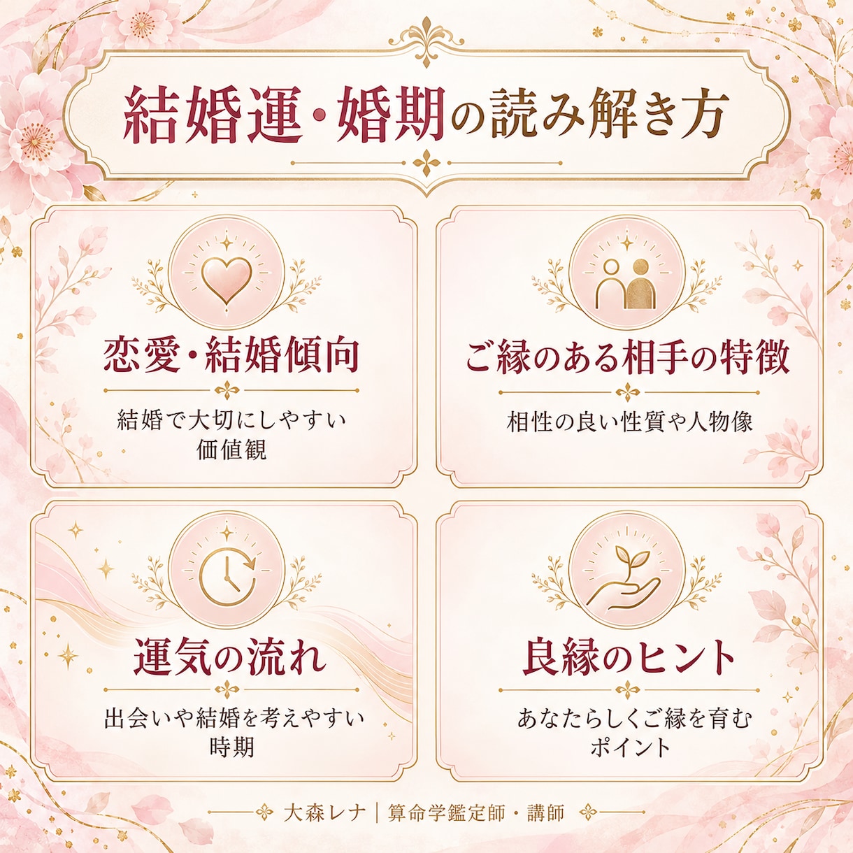 算命学であなたの結婚運と婚期を詳しく鑑定します いつ結婚できる？出会いの時期と良縁のヒントをお届け イメージ5