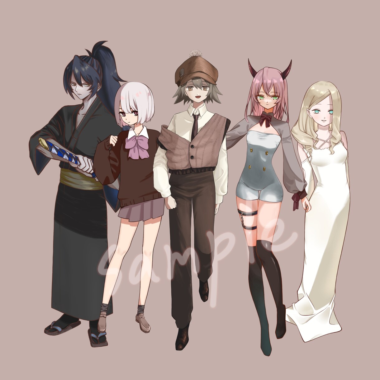 TRPG・アイコン/立ち絵イラストを制作いたします 可愛らしいキャラクターの立ち絵を描きます！ イメージ3