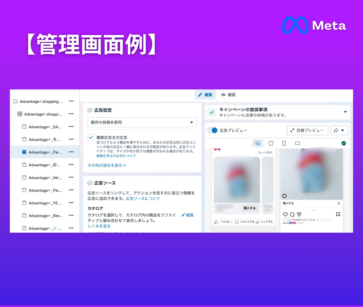 Meta広告インスタ広告の初期調整/改善いたします Meta/インスタ広告の改善・クリエイティブ差替を行います イメージ8