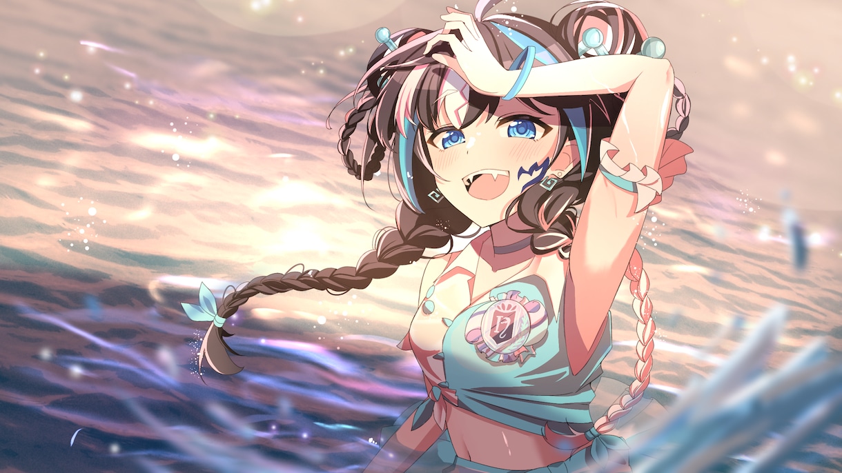 最短３日で納品！MVイラストや一枚絵を作成します 歌ってみたやボカロ曲のサムネ、mv用のイラスト、1枚絵等 イメージ2